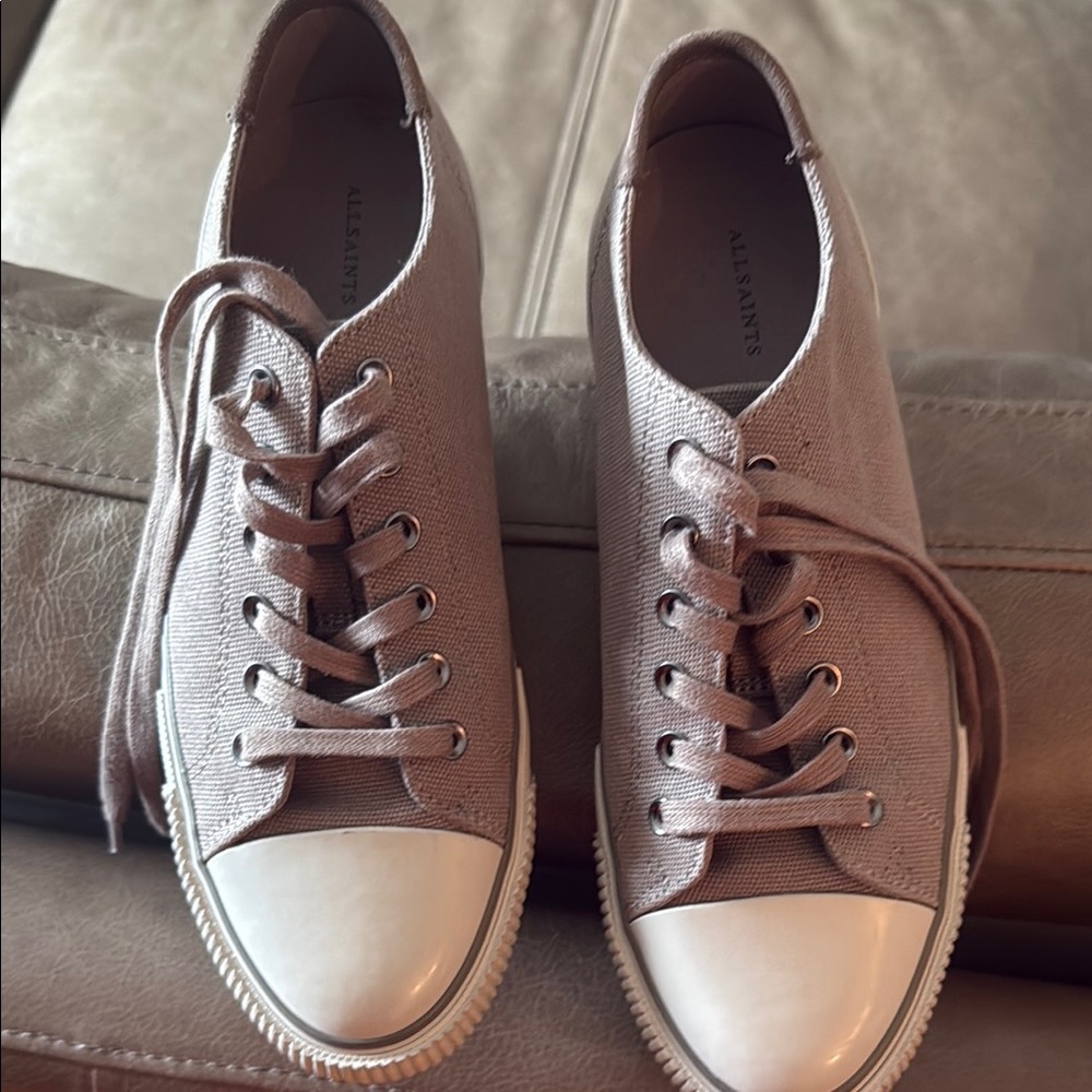 All Saints Gray Sneakers with Rubber Soles EU 40/size women’s 9